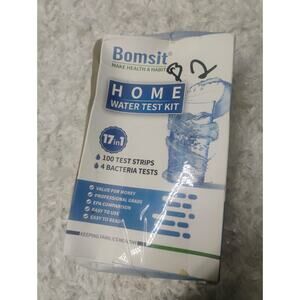 Bomsit Home Water Test Kit 17 in 1 -100 Test Strips and 4 Bacteria Tests At Home
